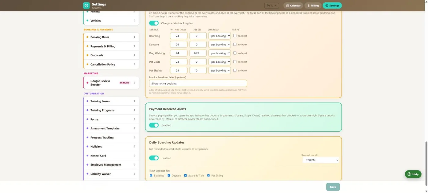 Daily photo updates in BooknBuddy: Settings screen