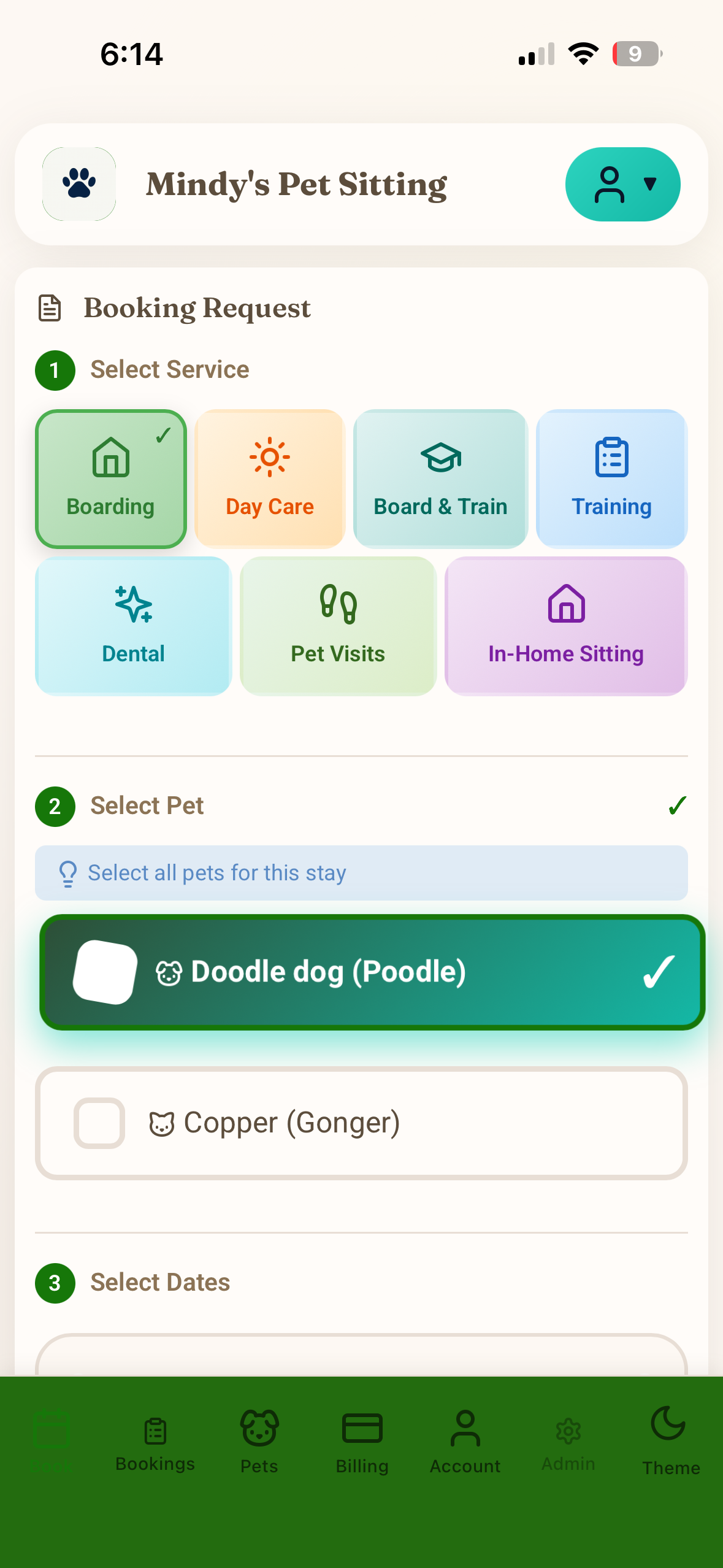 Booking Calendar