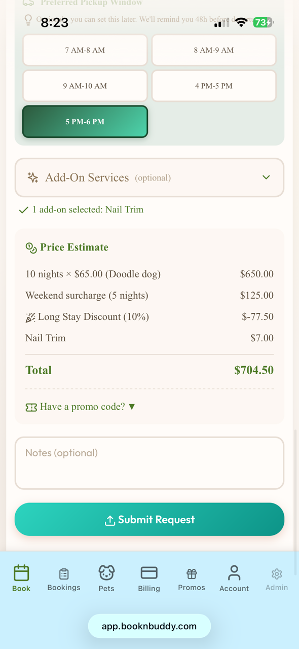 Pricing Display